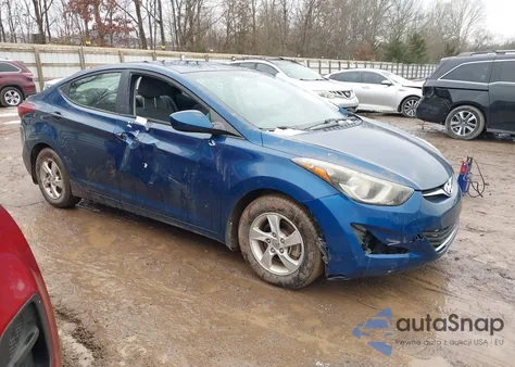 2014 Hyundai Elantra Se z USA, uszkodzony, nr VIN KMHDH4AE0EU144171